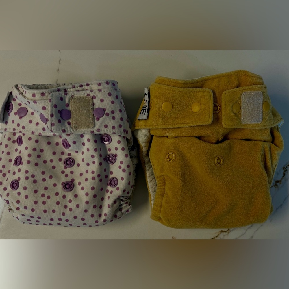 Two Grovia ONE Cloth Diapers